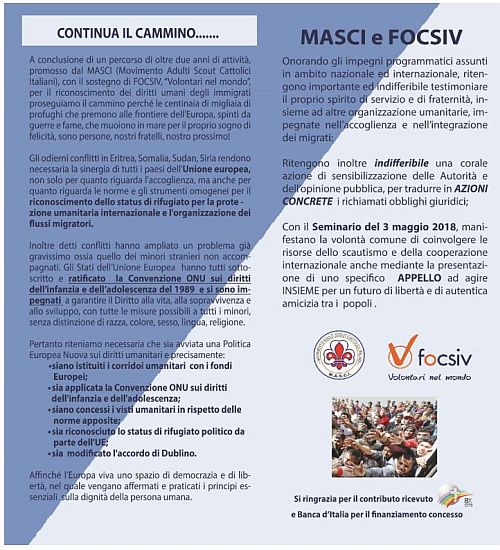 Seminario Internazionale Masci 2