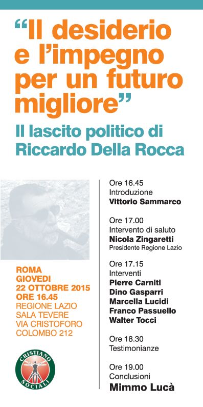 cristiano sociali RICCARDO DELLA ROCCA